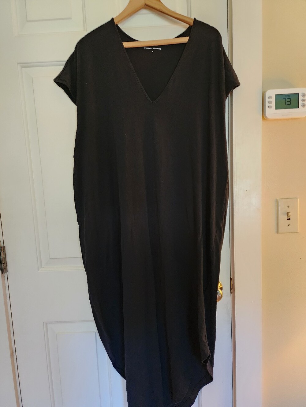Universal Standard Geneva Dress Short Sleeve Cotton Size 18/M Minimalist